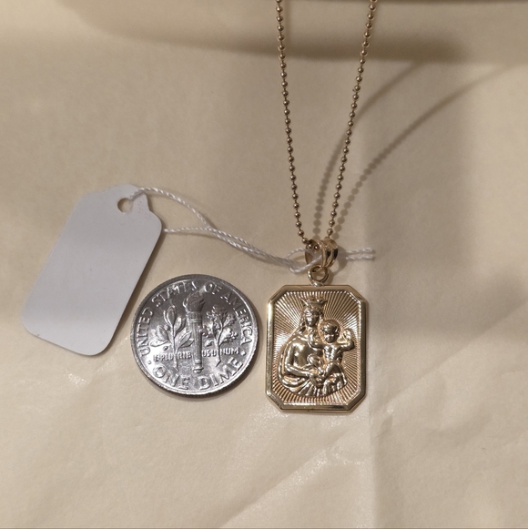 🙏🙏18K Real Gold Religious Necklace.🙏🙏❤️Great for Valentine"s gift❤️ - Picture 3 of 3